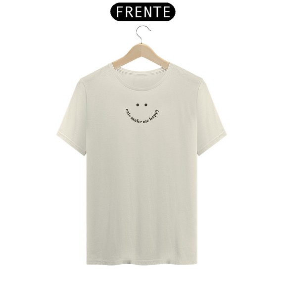 t-shirt l (prime) - cats make me happy // cores claras //