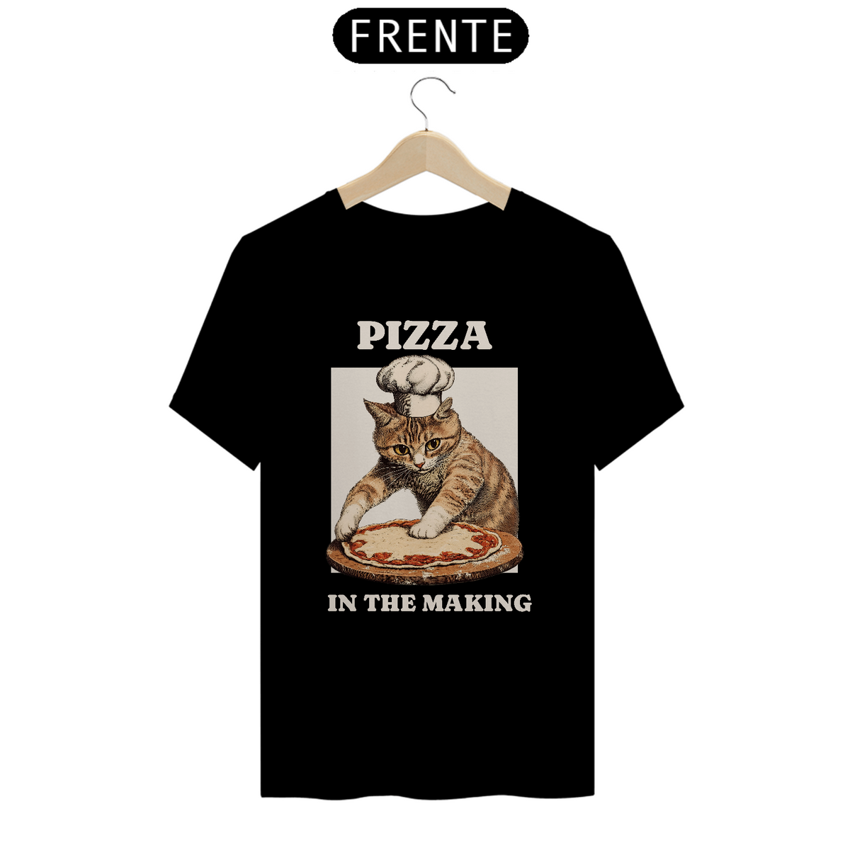 Nome do produto: t-shirt unissex - felis pizzaiolo catus