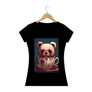 Camisa Feminina Cute Crazy Bear