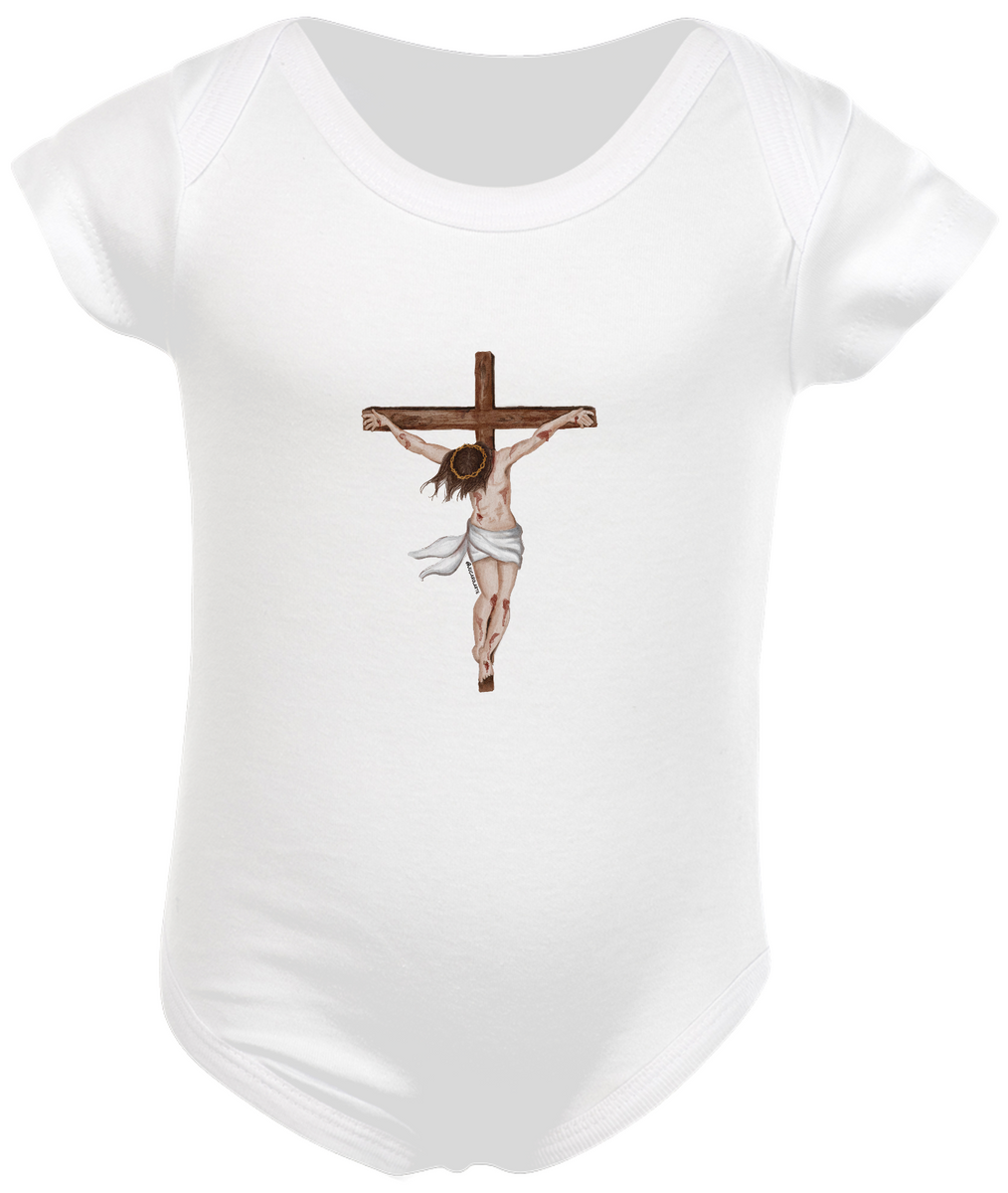 Nome do produto: Body Infantil - Jesus Crucificado