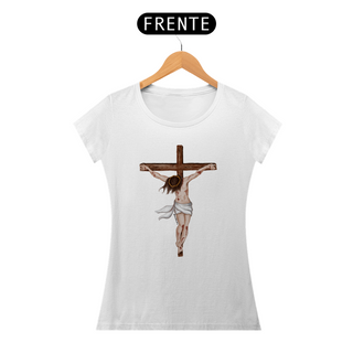 Nome do produtoCamiseta Feminina - Jesus Crucificado