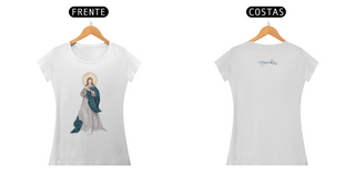 Nome do produtoCamiseta Feminina Pima - Mãezinha da Imaculada Conceição #01