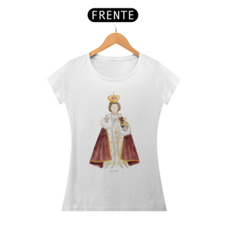 Nome do produtoCamiseta Feminina - Menino Jesus de Praga