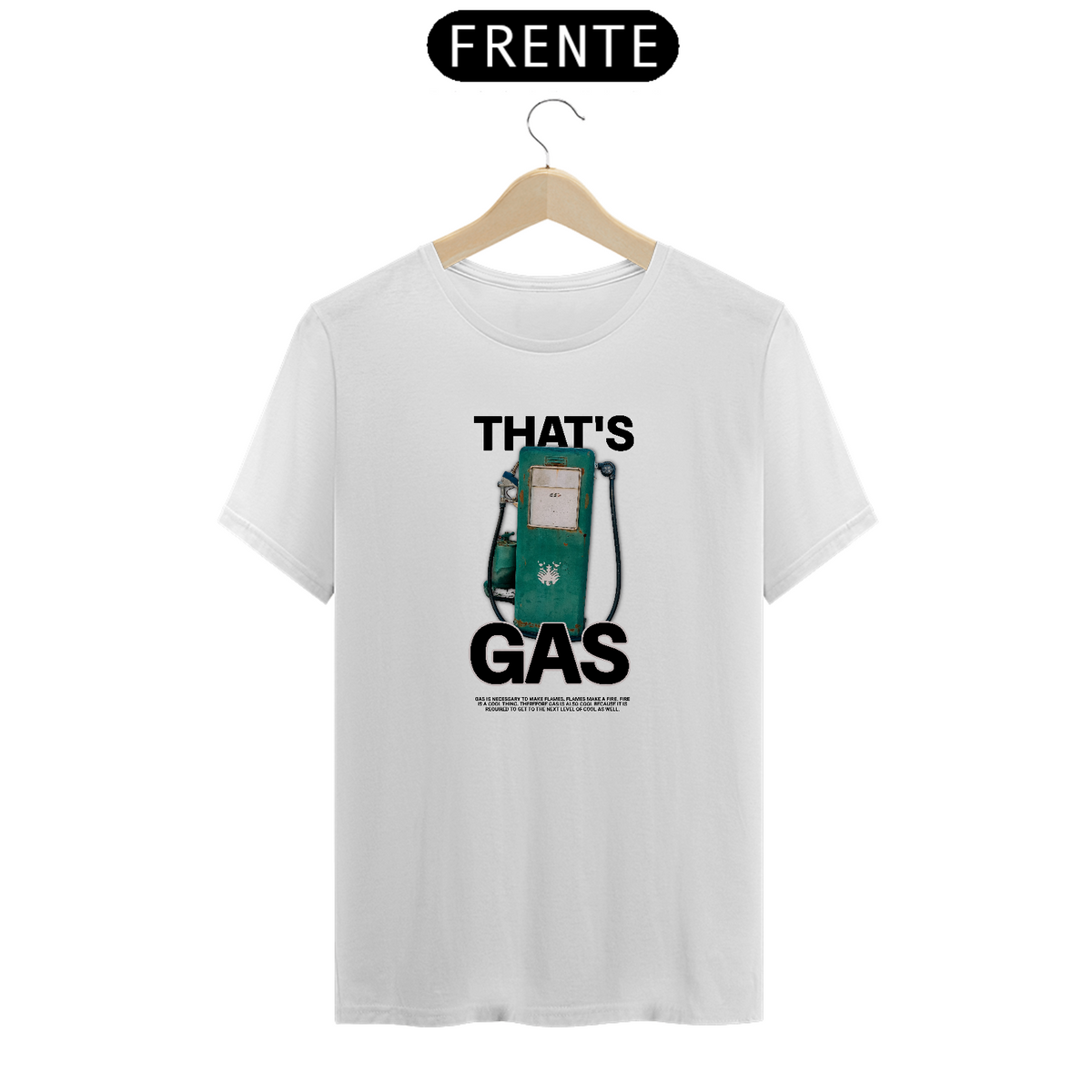 Nome do produto: Camiseta Bomba de Gás Verde Retro Vintage Branca