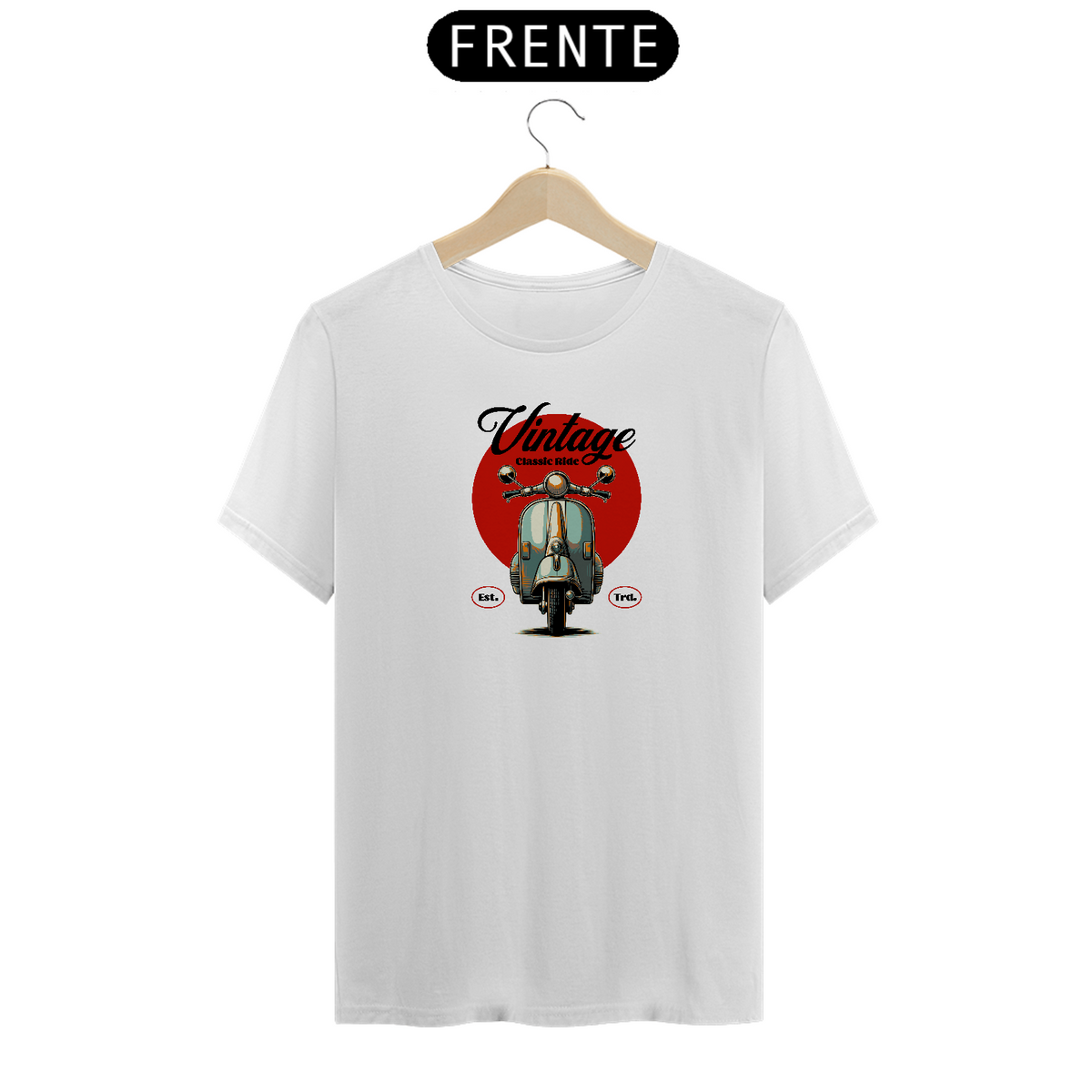 Nome do produto: Camiseta de Lambreta Retro