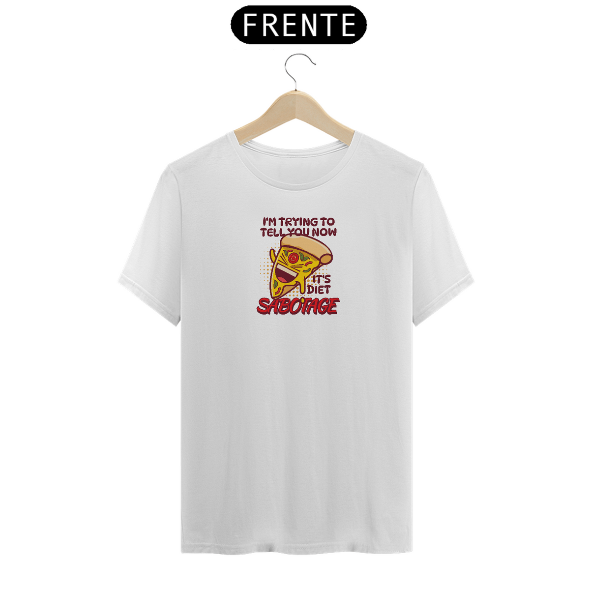 Nome do produto: Camiseta Pizza Cartoon
