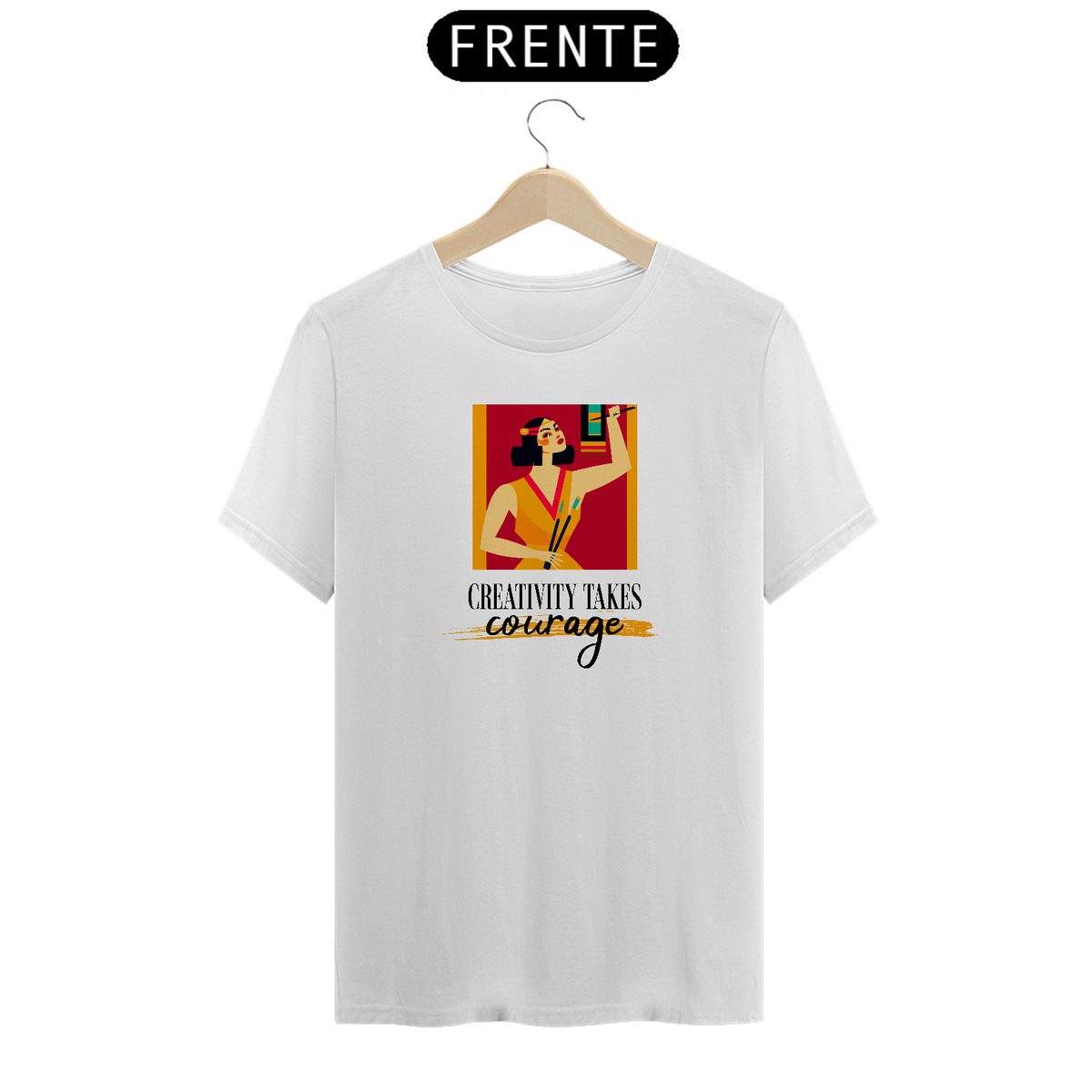 Nome do produto: Camiseta Creativity Takes Courage