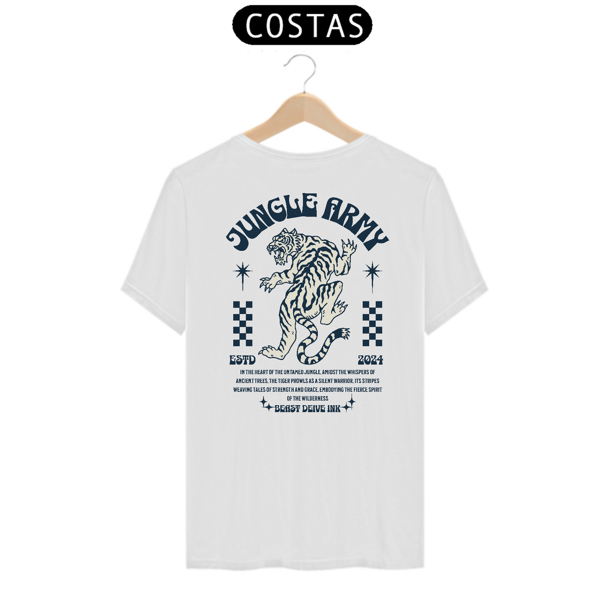 Nome do produto: Camiseta Jungle Army Tiger