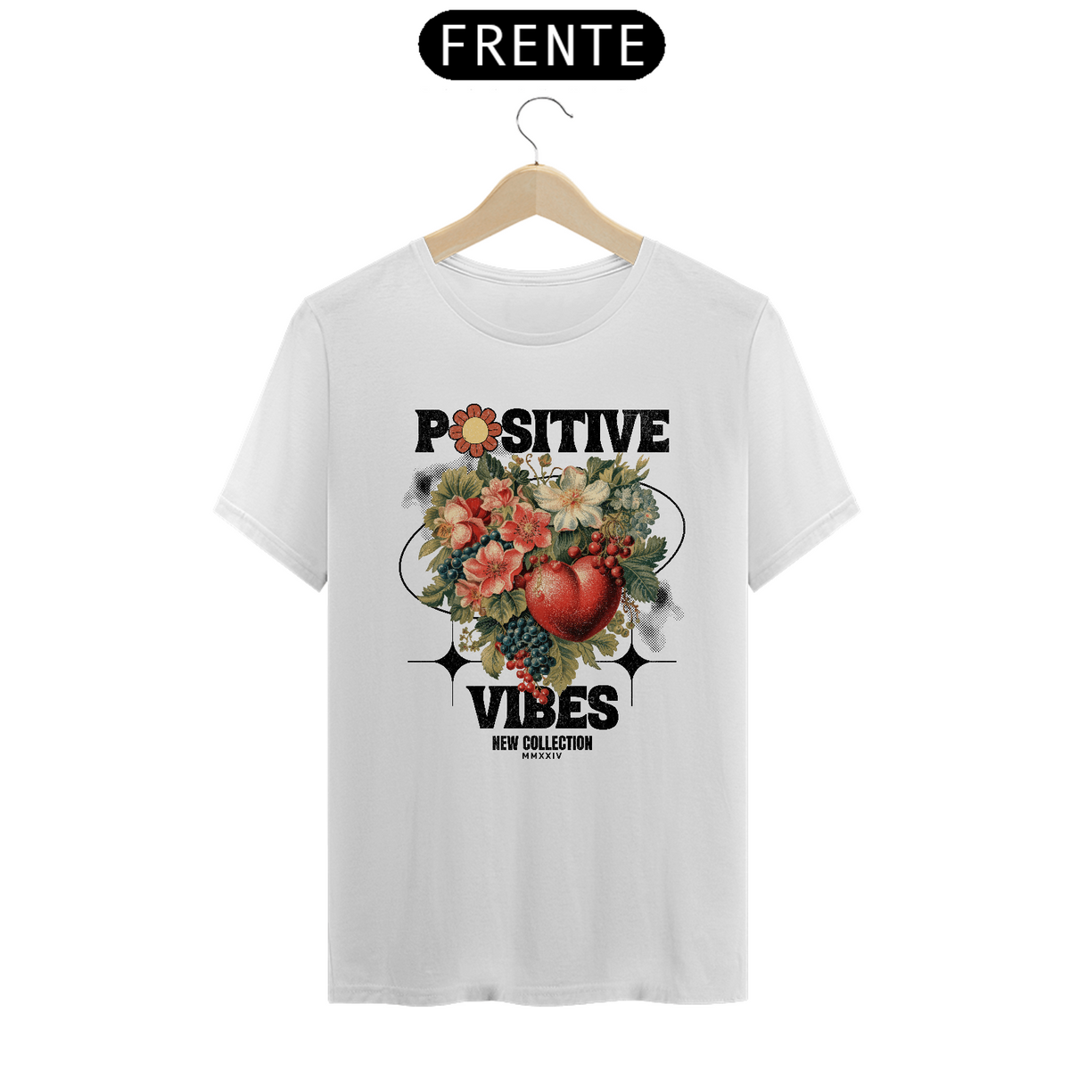 Nome do produto:  Camiseta Positive Vibes Streetwear