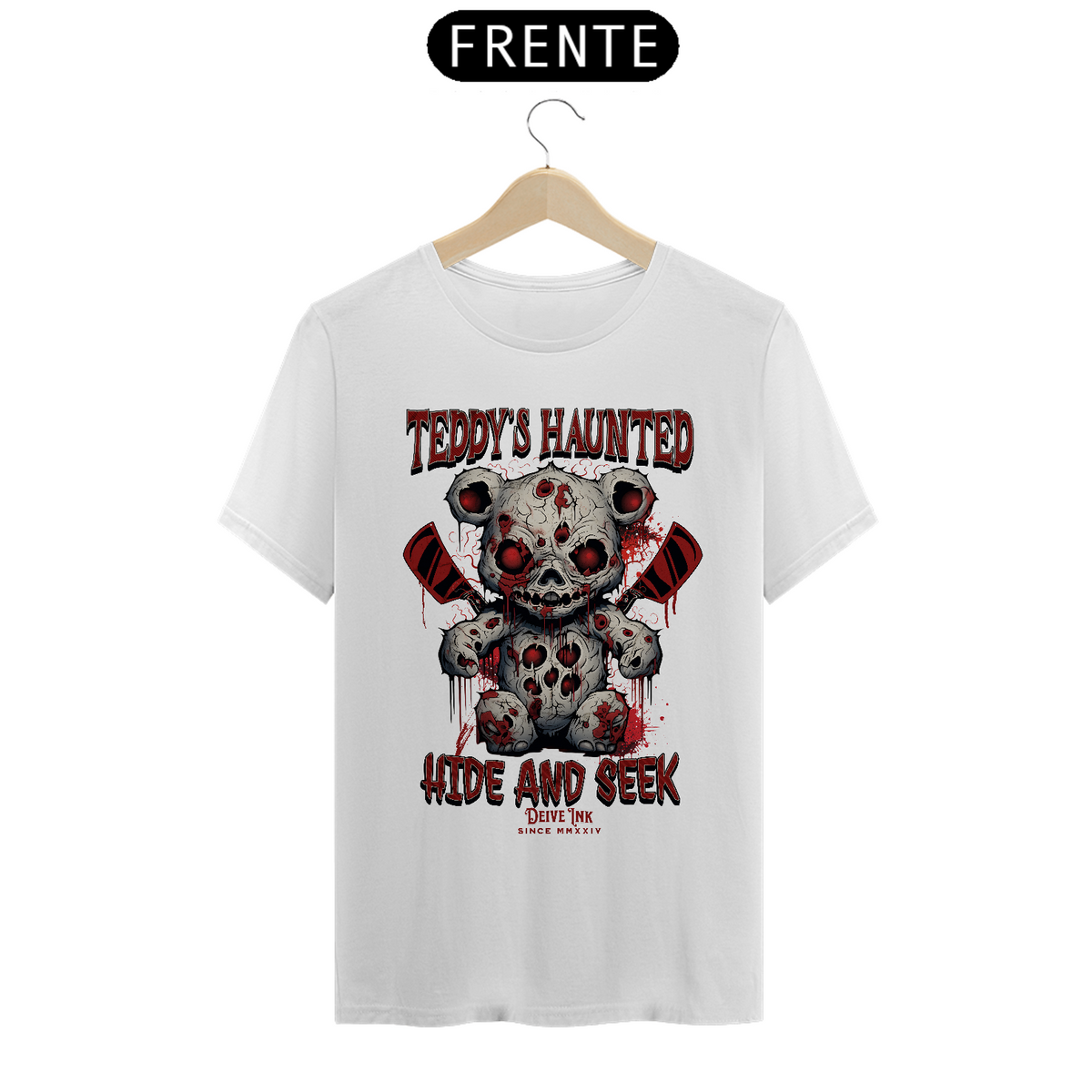 Nome do produto: Camiseta Urso Teddy Halloween-Front