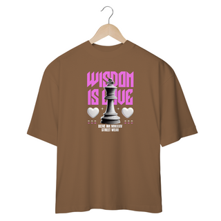 Nome do produtoCamiseta Oversized Wisdom is Love