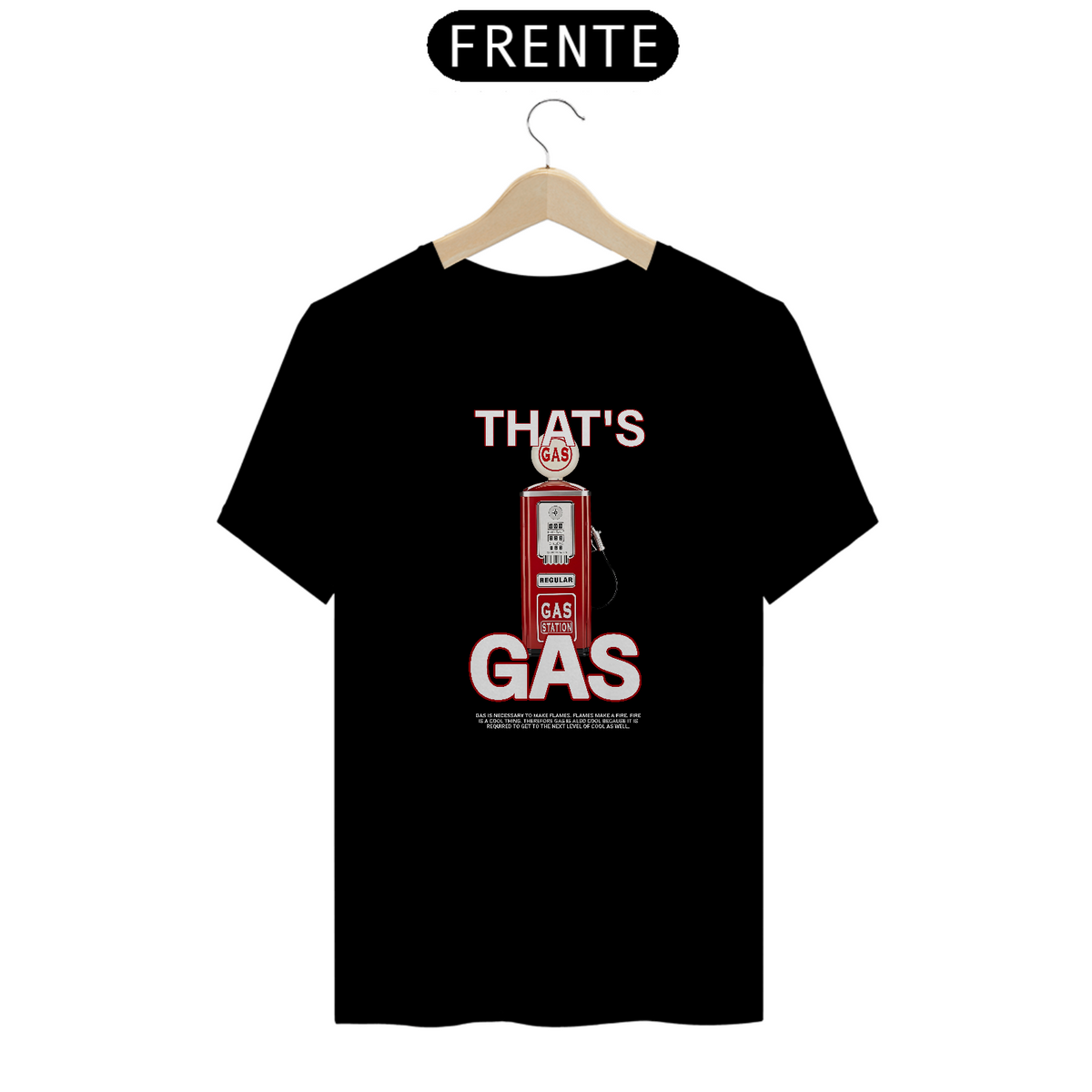 Nome do produto: Camiseta Gas Station Preta Retro