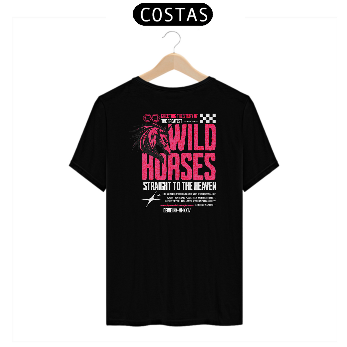 Nome do produto: Camiseta Wild Horse Drawing