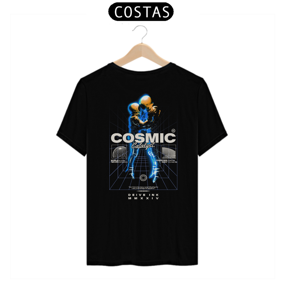 Nome do produto: Camiseta Astronaut Couple Cosmic