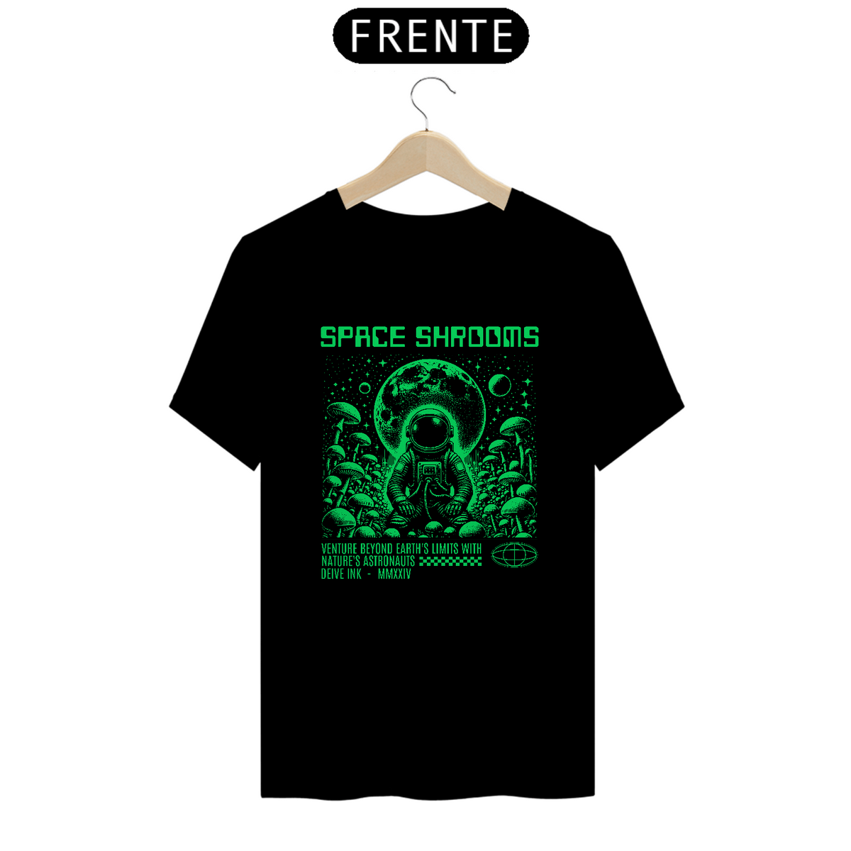 Nome do produto: Camiseta Astronaut Mushrooms
