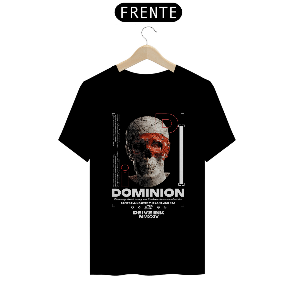 Nome do produto: Camiseta Skull Dominion Front