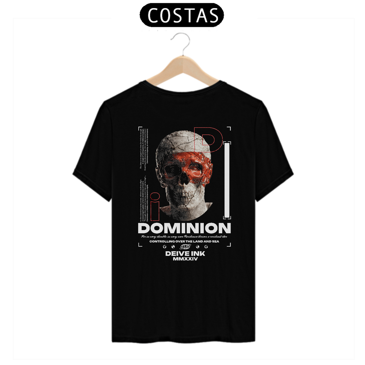 Nome do produto: Camiseta Skull Dominion Back