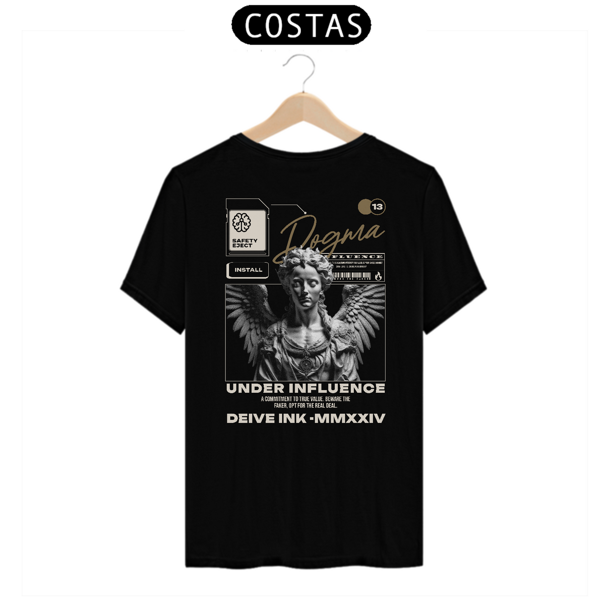 Nome do produto: Camiseta Angel Streetwear Graphic
