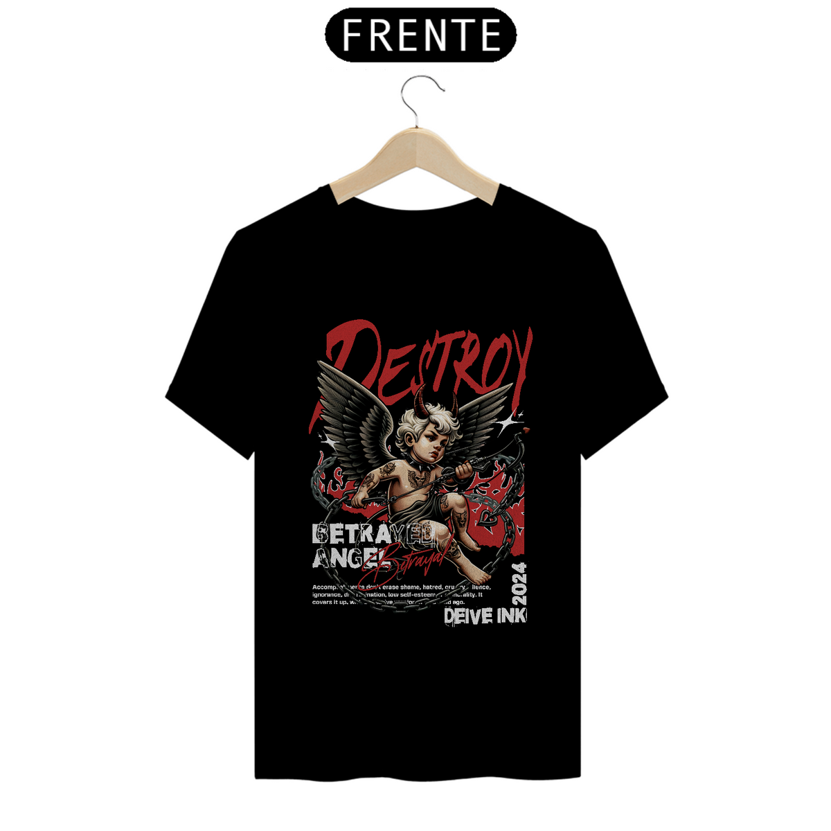 Nome do produto: Camiseta Betrayed Angel-Front