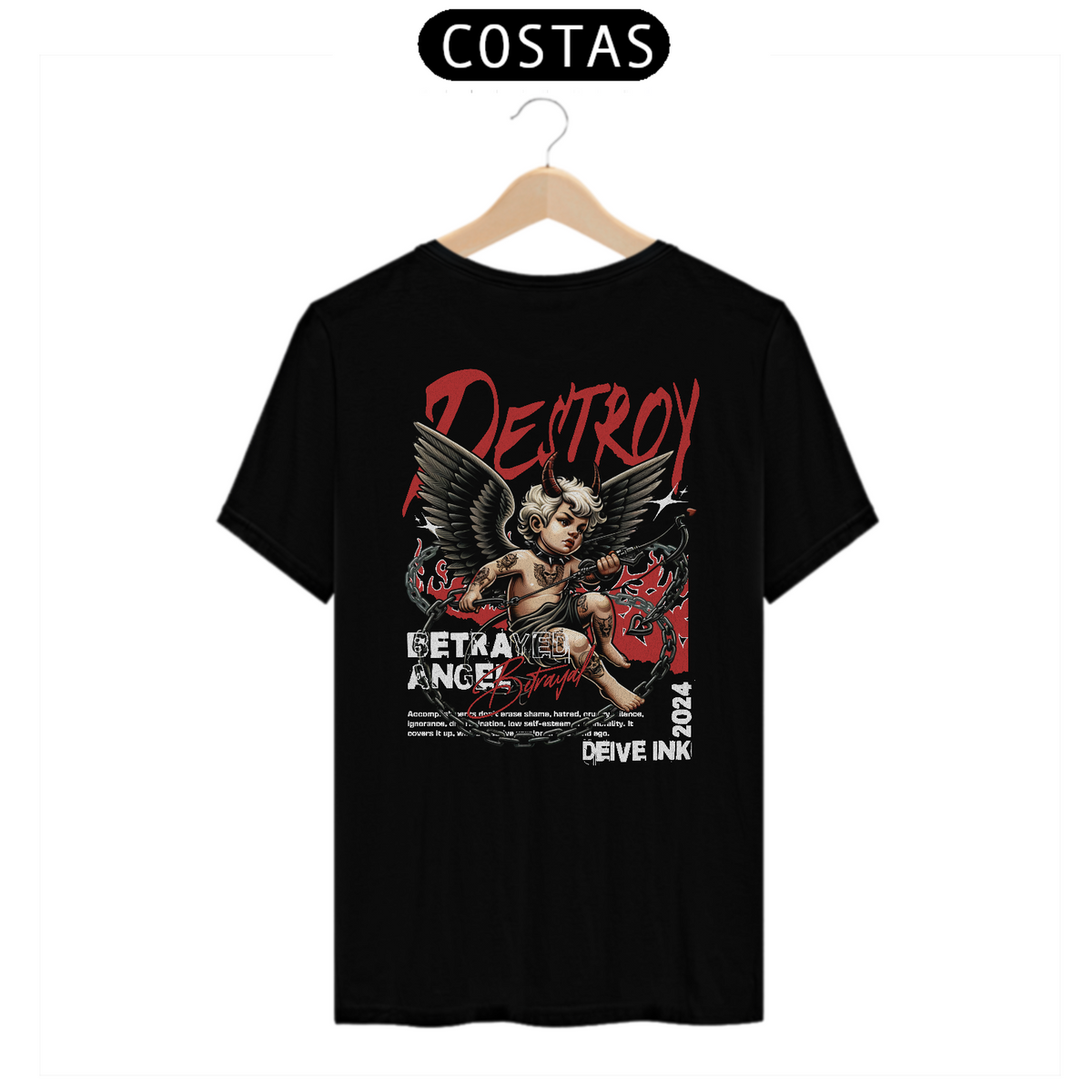 Nome do produto: Camiseta Betrayed Angel-Back