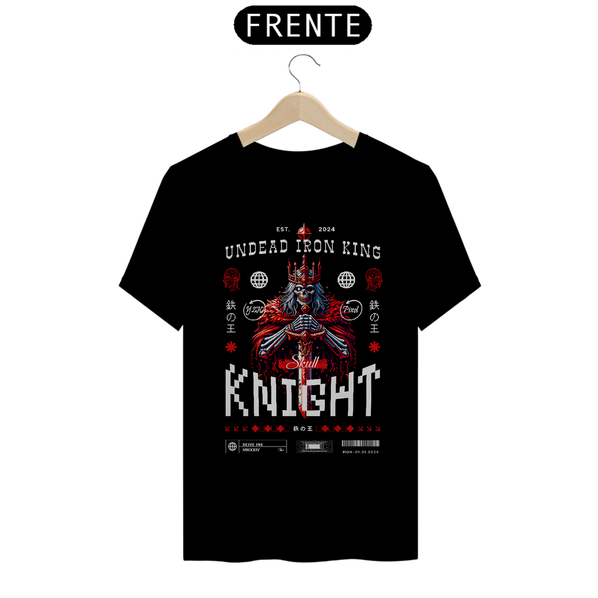 Nome do produto: Camiseta Skull Knight Pixel-F