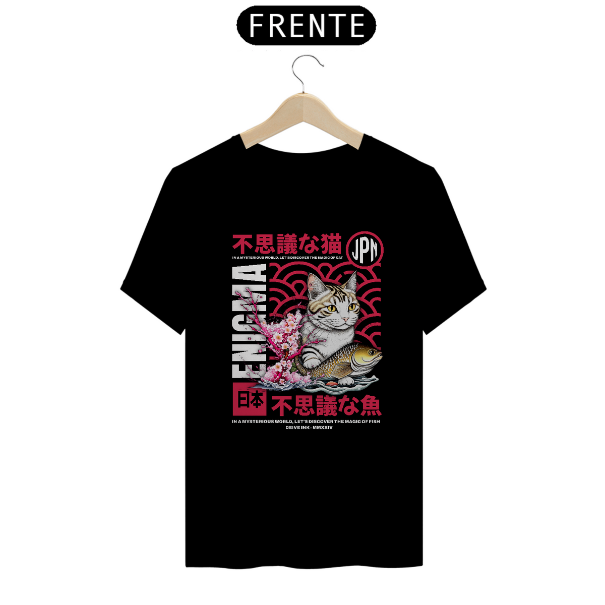 Nome do produto: Camiseta Enigma Cat Fish 