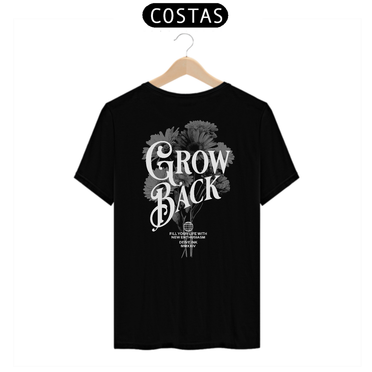 Nome do produto: Camiseta Grow Back Streetwear-B