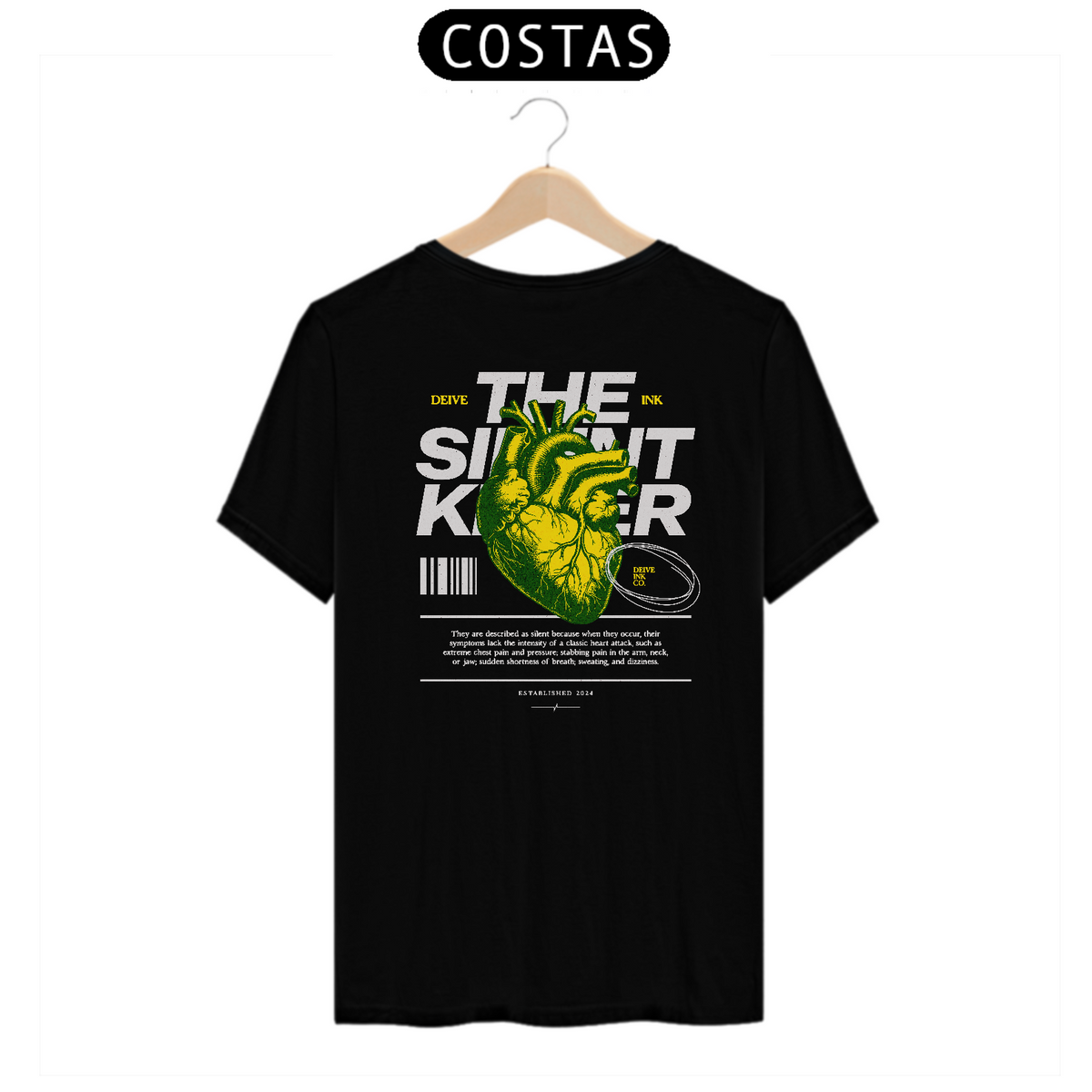 Nome do produto: Camiseta Heart Killer Streetwear