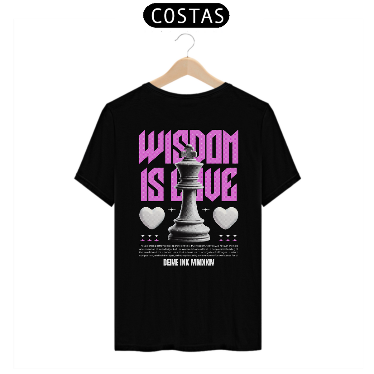 Nome do produto: Camiseta Wisdom is Love Streetwear