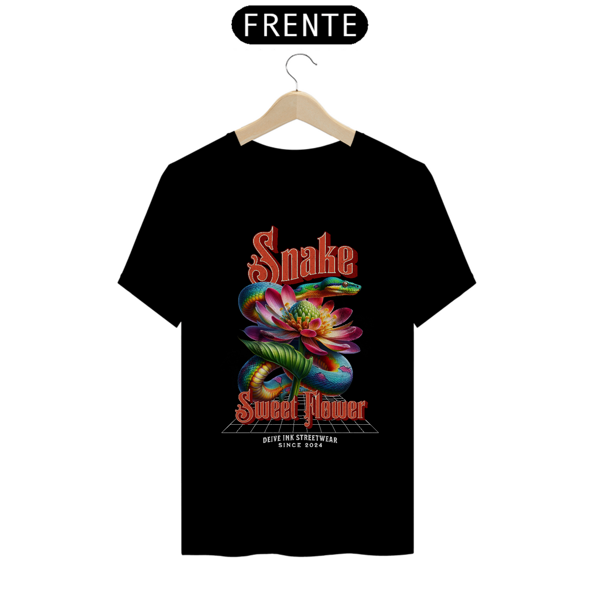 Nome do produto: Camiseta Snake Sweet Flower