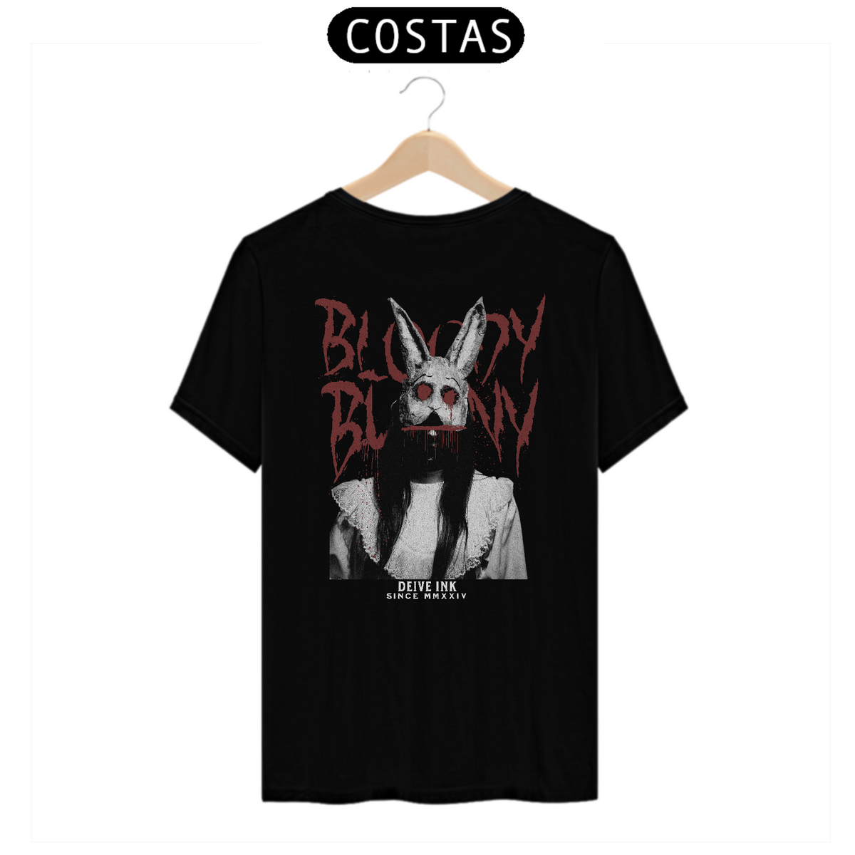 Nome do produto: Camiseta Bloody Bunny Streetwear-Back