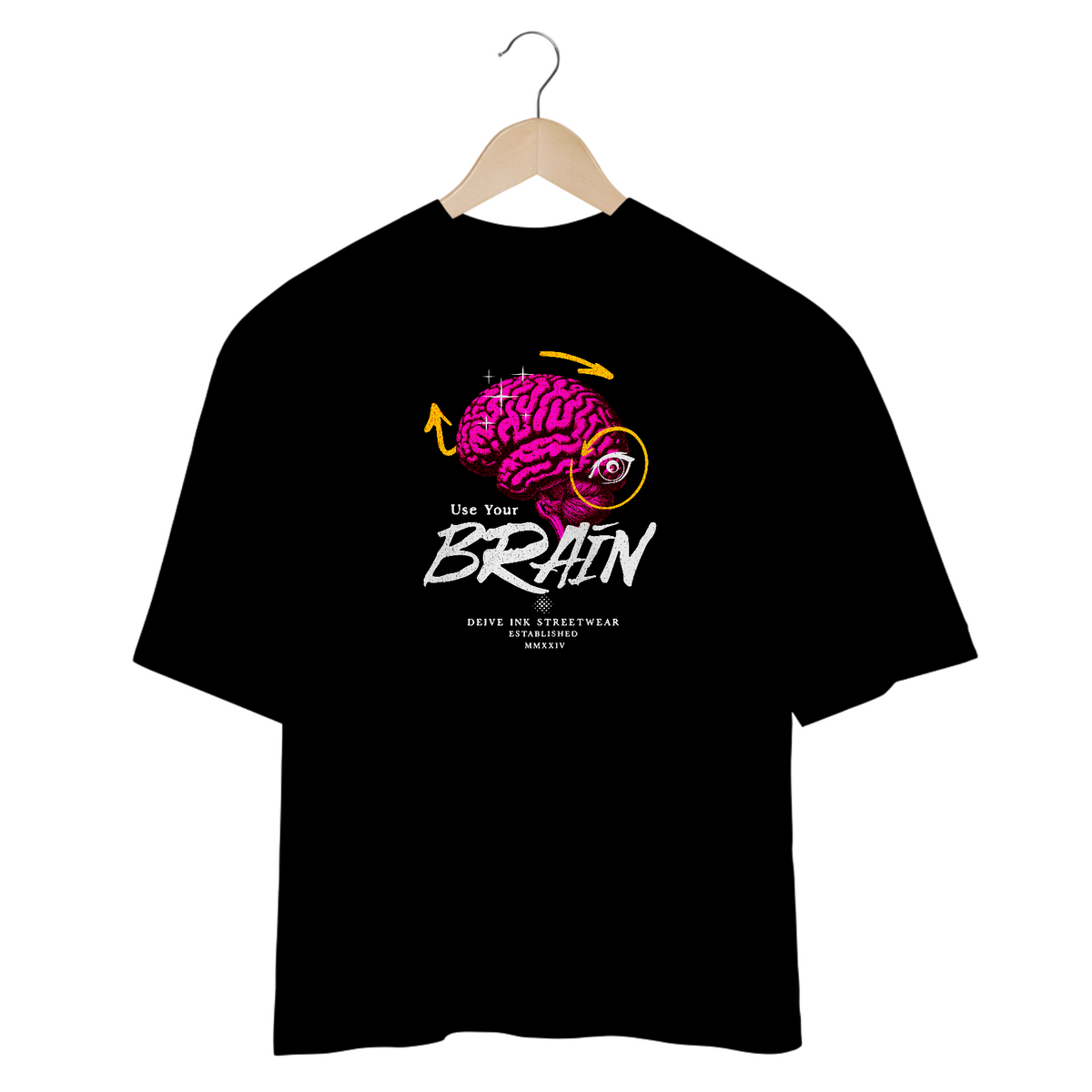 Nome do produto: Camiseta Oversized Use Your Brain