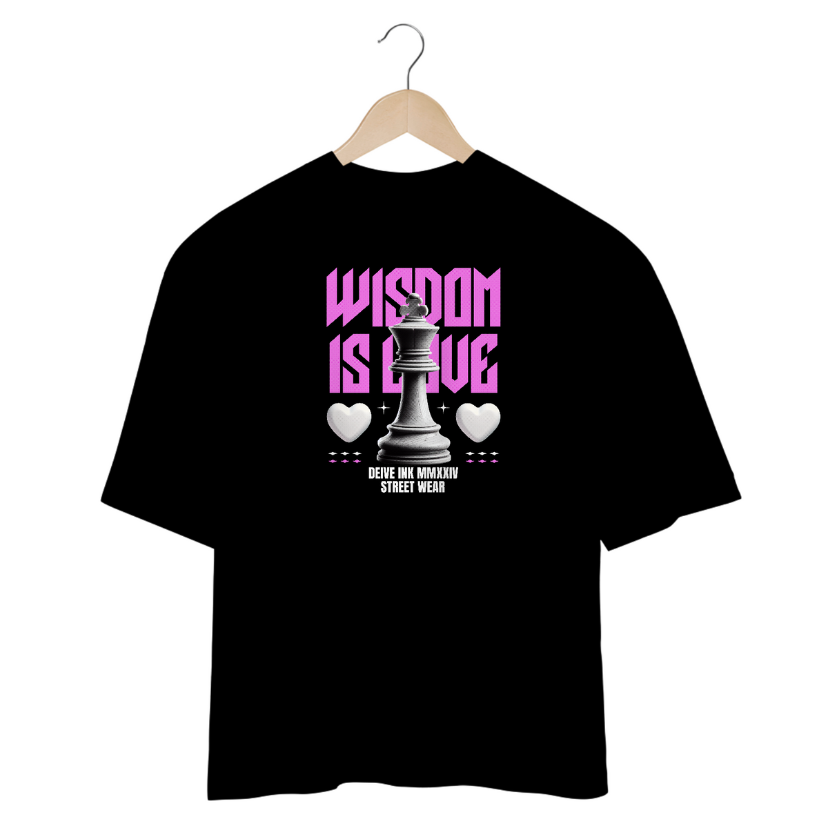 Nome do produto: Camiseta Oversized Wisdom is Love