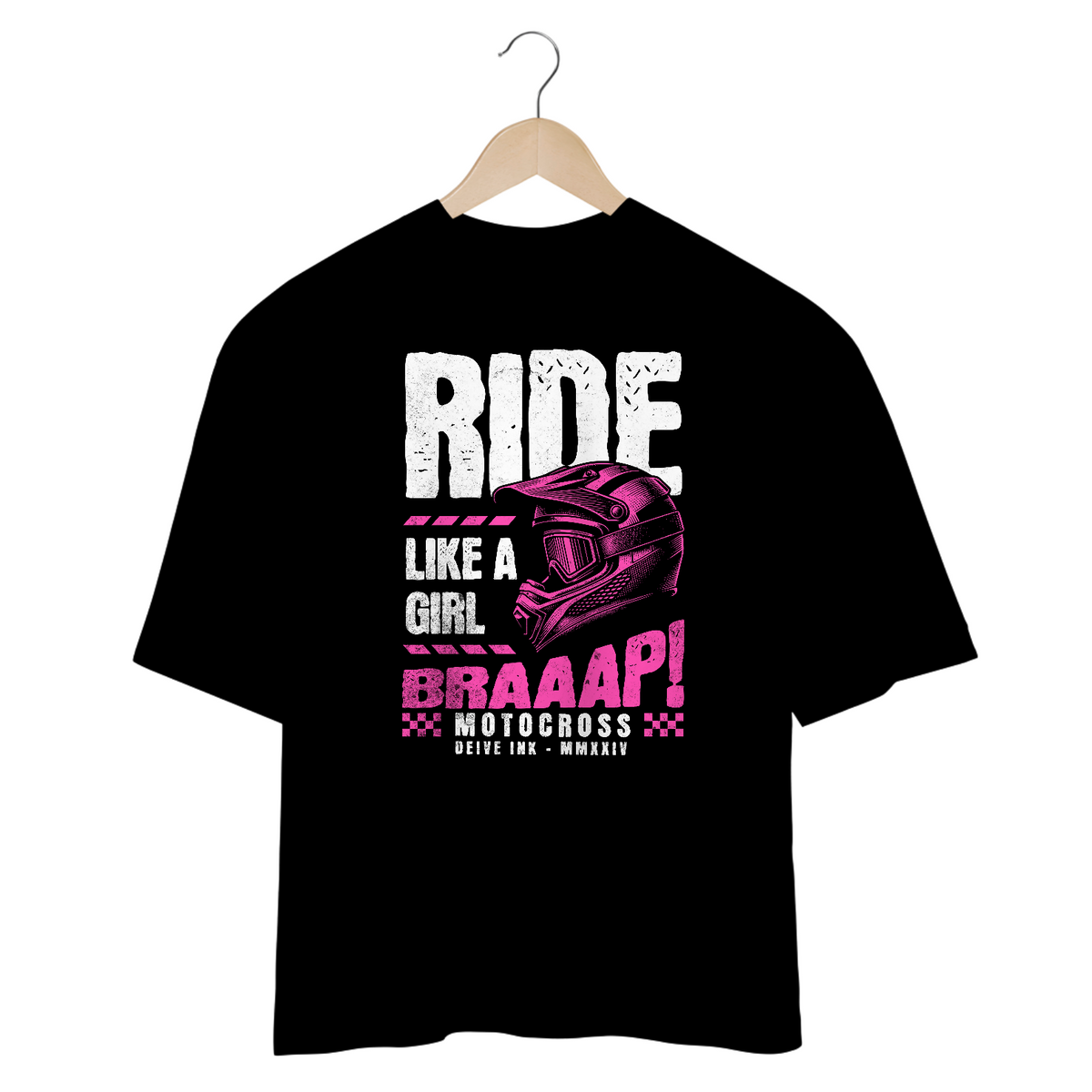 Nome do produto: Camiseta Oversized Motocross Ride