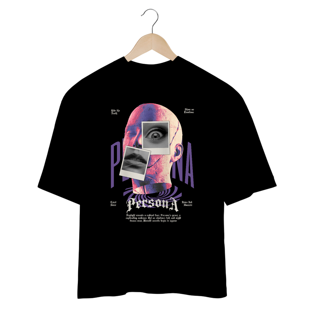 Nome do produto: Camiseta Oversized Face Abstract