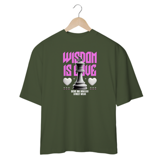 Nome do produtoCamiseta Oversized Wisdom is Love