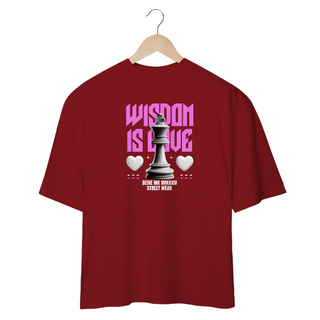 Nome do produtoCamiseta Oversized Wisdom is Love