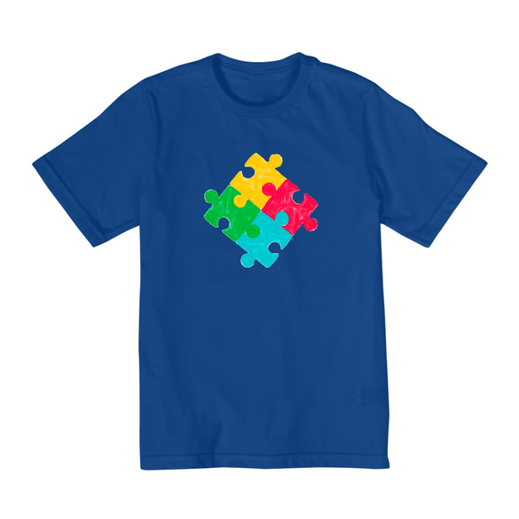Camiseta Infantil (2 a 8) - Puzzle Desenhado