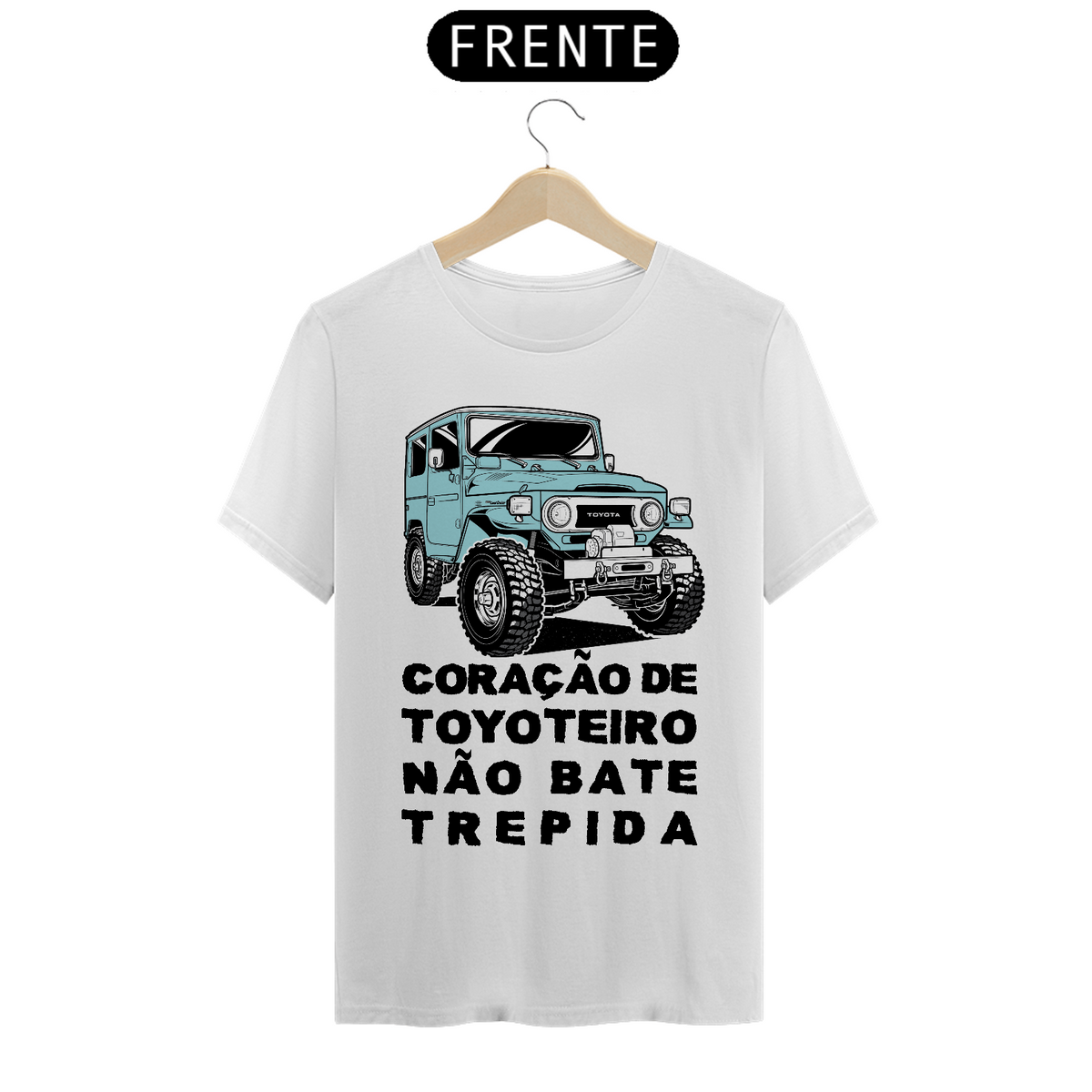 Nome do produto: T-shirt Quality Toyota Bnadeirante Letra Preta