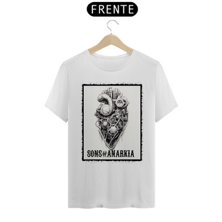 Nome do produtoT-Shirt Quality - Sons Of Anarkia Coração - Branca