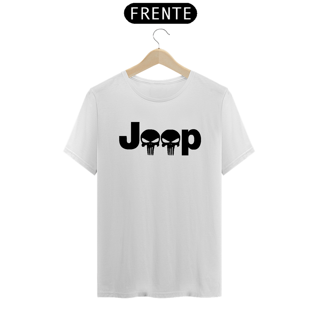 Nome do produto: T-Shirt Quality - Caveira Jeep -Black