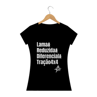 T-shirts Feminina Camiseta Baby Look Frase o Movimento