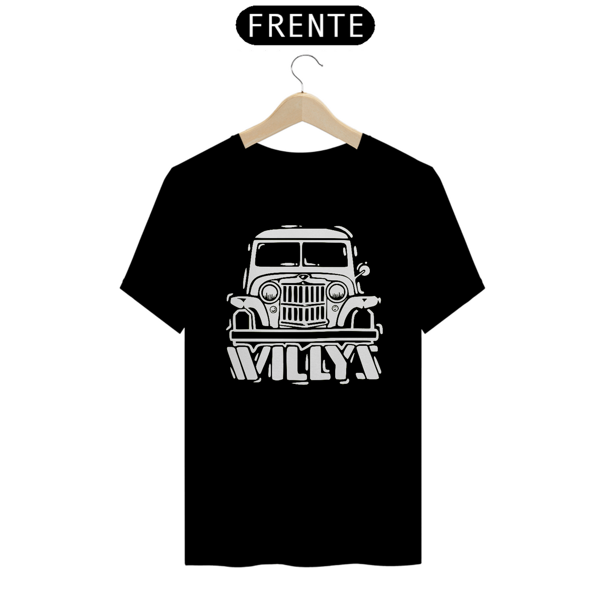 Nome do produto: T-Shirt Quality - Rural Willys - Branca