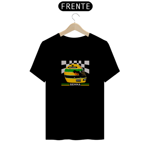 Camiseta capacete Senna Gride cores escuras