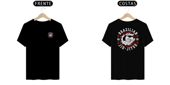 Camiseta Jiu Jitsu frente costas - Gile Ribeiro