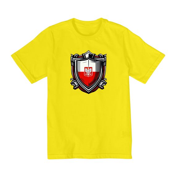 Camiseta Infantil (2 a 8) | Brasão da Polônia