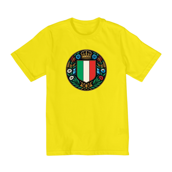 Camiseta Infantil (2 a 8) | Brasão da Itália