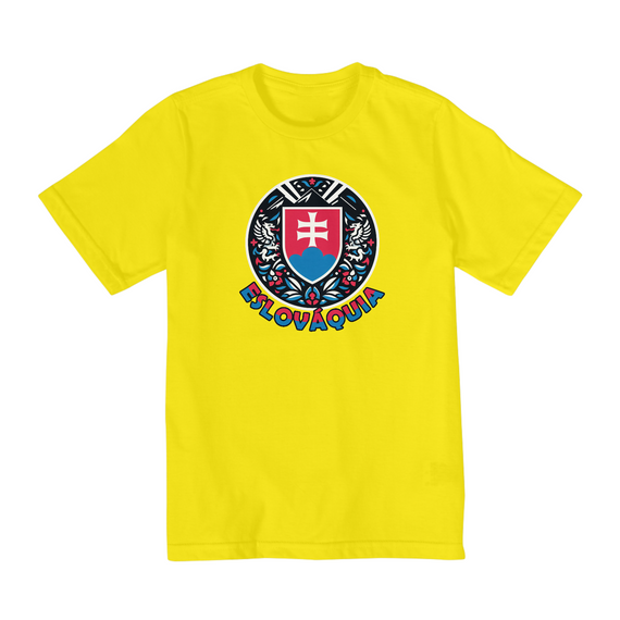 Camiseta Infantil (2 a 8) | Brasão da Eslováquia