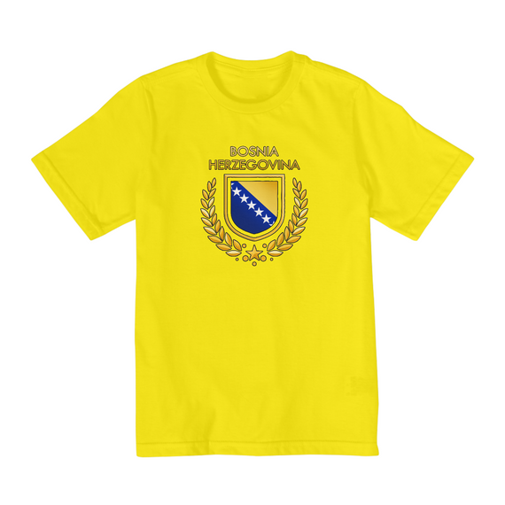 Camiseta Infantil (2 a 8) | Brasão Bosnia Herzegovina