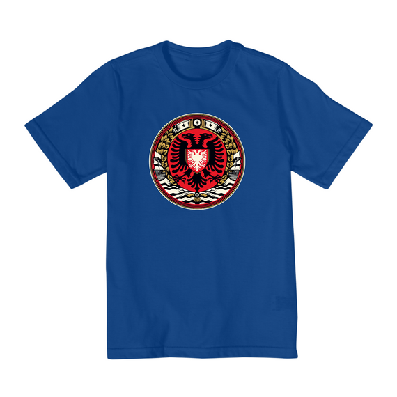 Camiseta Infantil (10 a 14) | Brasão da Albânia